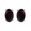 1.00 Carat Genuine Rhodolite .925 Sterling Silver Earrings