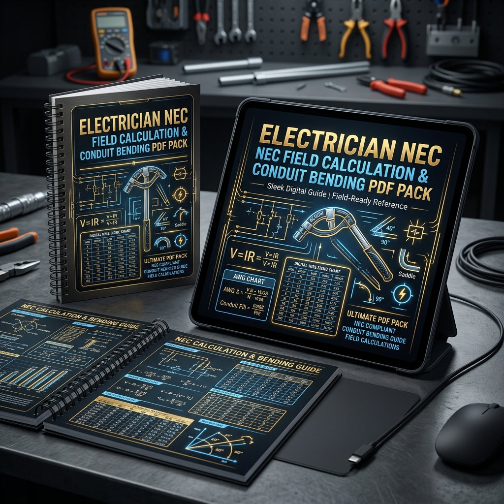 Ultimate Electrician NEC Field Calculation Guide Mockup