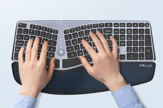 Deluxe Ergonomic Keyboard - Silent Typing