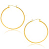 14k Yellow Gold Polished Hoop Earrings (40mm)
