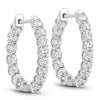 2.04 Carat Genuine Lab Grown Diamond 14K White Gold Earrings