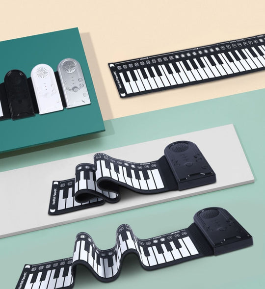 Portable 49 Keys Roll-up Flexible Keyboard - Folding Electric Piano