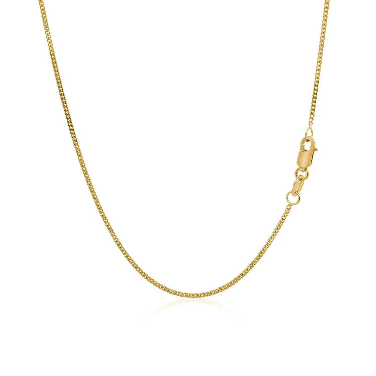 Cadena Gourette de Oro Amarillo de 14k 1.0mm