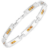 2.52 Carat Genuine Yellow Sapphire .925 Sterling Silver Bracelet