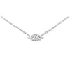 14K White Gold 1/2 Cttw Marquise Lab-Grown Diamond East West Solitaire 18