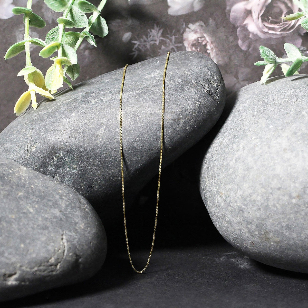 Cadena Clásica de Oro Amarillo de 14k, 0.45mm