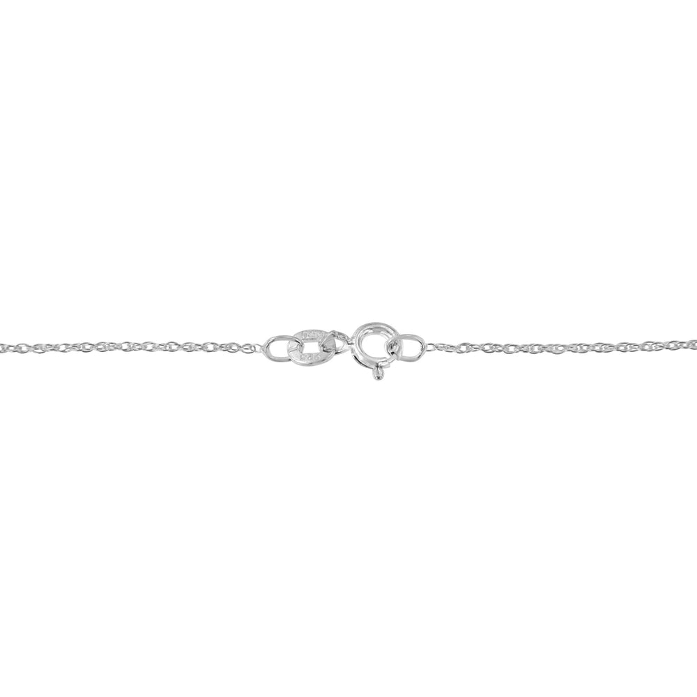 Collar con colgante de cruz abierta enmarcada con diamantes de 1/3 Cttw de plata de ley .925 de 18" (color J-K, claridad I2-I3)
