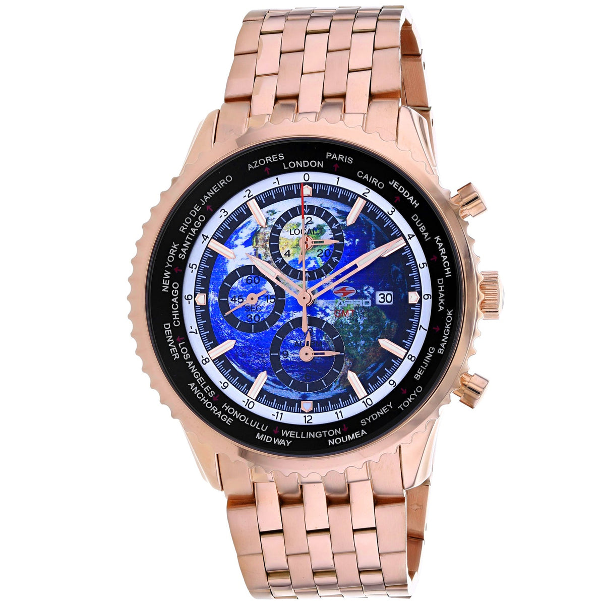 Seapro Reloj para hombre Meridian World Timer GMT