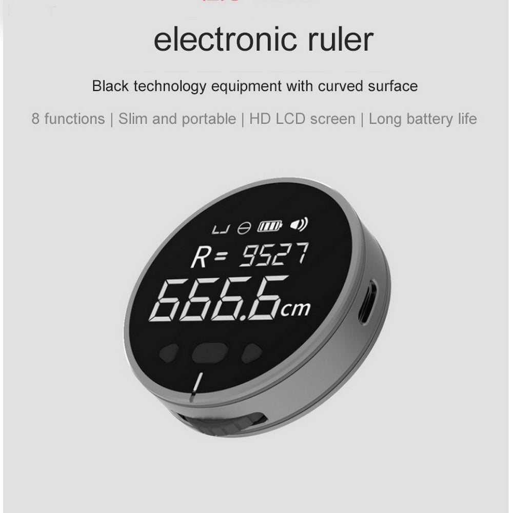 Electronic Tape Measure - High Precision Digital LCD Distance Tool / Measuring Instrument