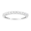 .925 Sterling Silver 1/2 cttw Shared Prong-Set Brilliant Round-Cut Diamond 11 Stone Band Ring (I-J Color, SI2-I1 Clarity) - Size 7