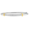 14K Two-Toned Gold Princess Cut Diamond Fashion Bangle (1 cttw, H-I Color, SI1-SI2 Clarity)