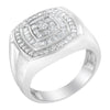 14K White Gold Men's Diamond Band Ring (1 cttw, H-I Color, SI1-SI2 Clarity)