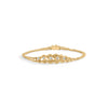 10K Yellow Gold 1/4 Cttw Round-Cut Diamond Basket Weave Rope Chain Style 7