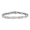 14K White Gold 2-1/2 Cttw Round-Brilliant & Baguette Cut Diamond 7
