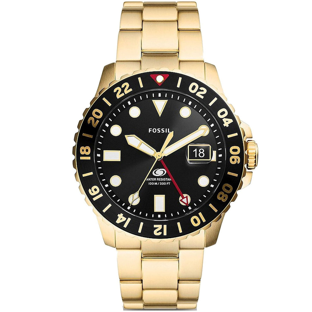 Fossil GMT azul para hombre