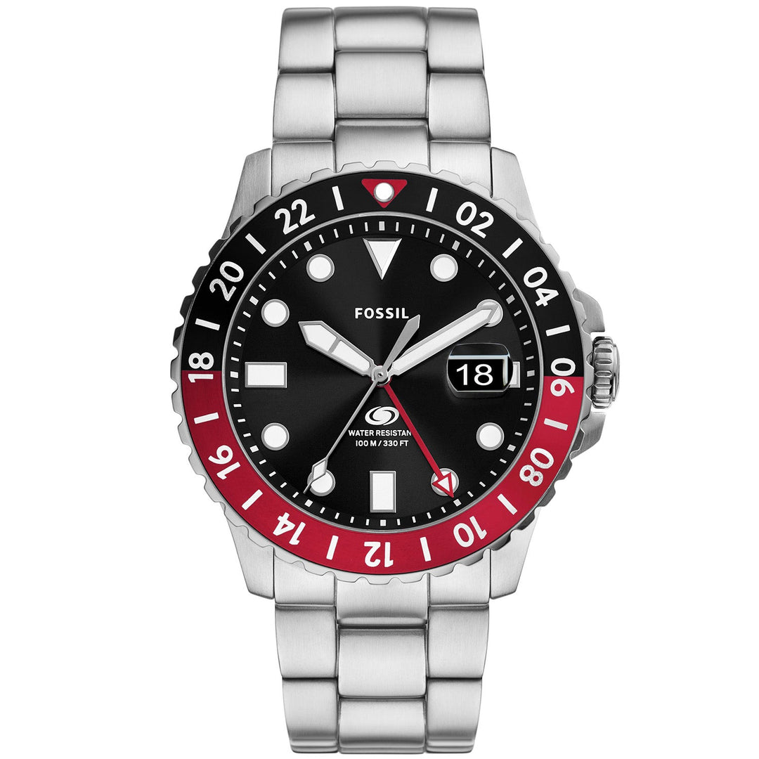 Fossil GMT azul para hombre