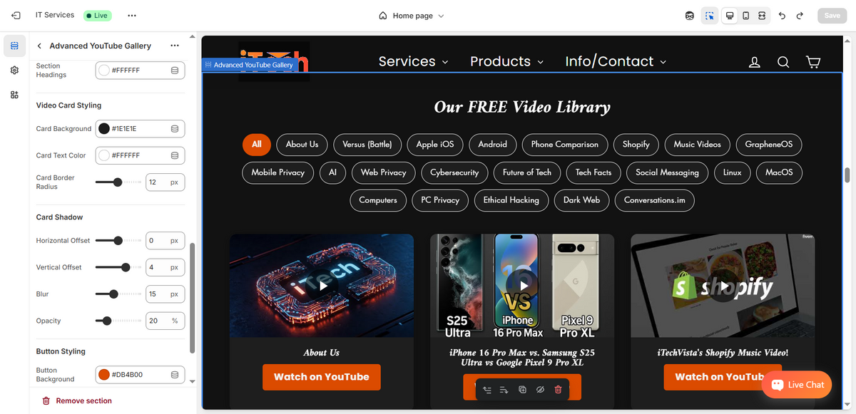 Advanced YouTube Gallery - Showcase Your Videos with Categories & Custom Layouts