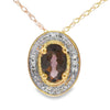 .39ct Quartz Diamond Fashion Pendants 10KT Yellow Gold