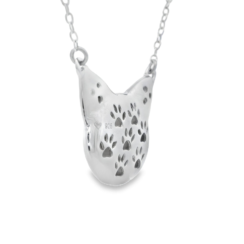 Natural .05ct Diamond Animal Pendant Sterling Silver