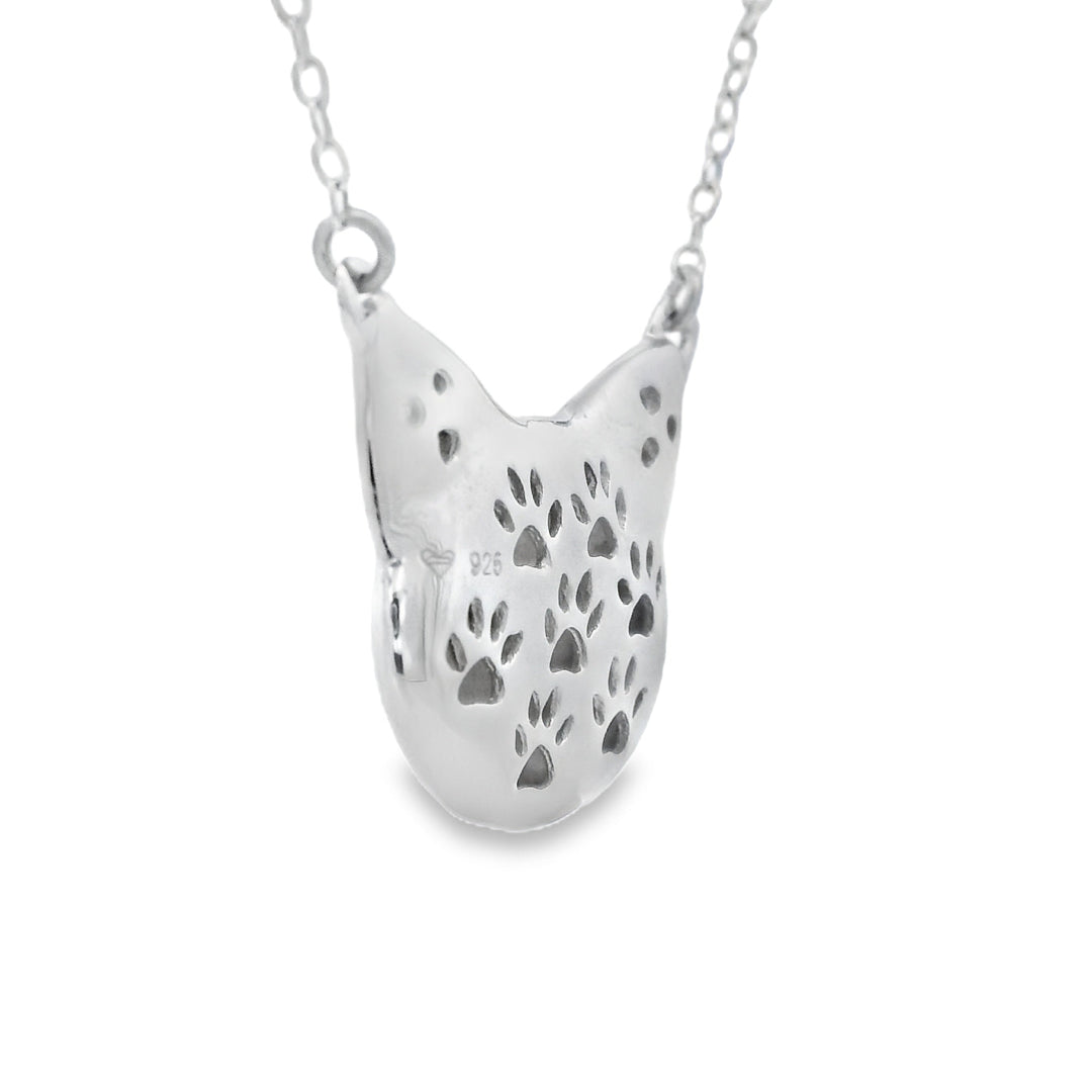 Natural .05ct Diamond Animal Pendant Sterling Silver