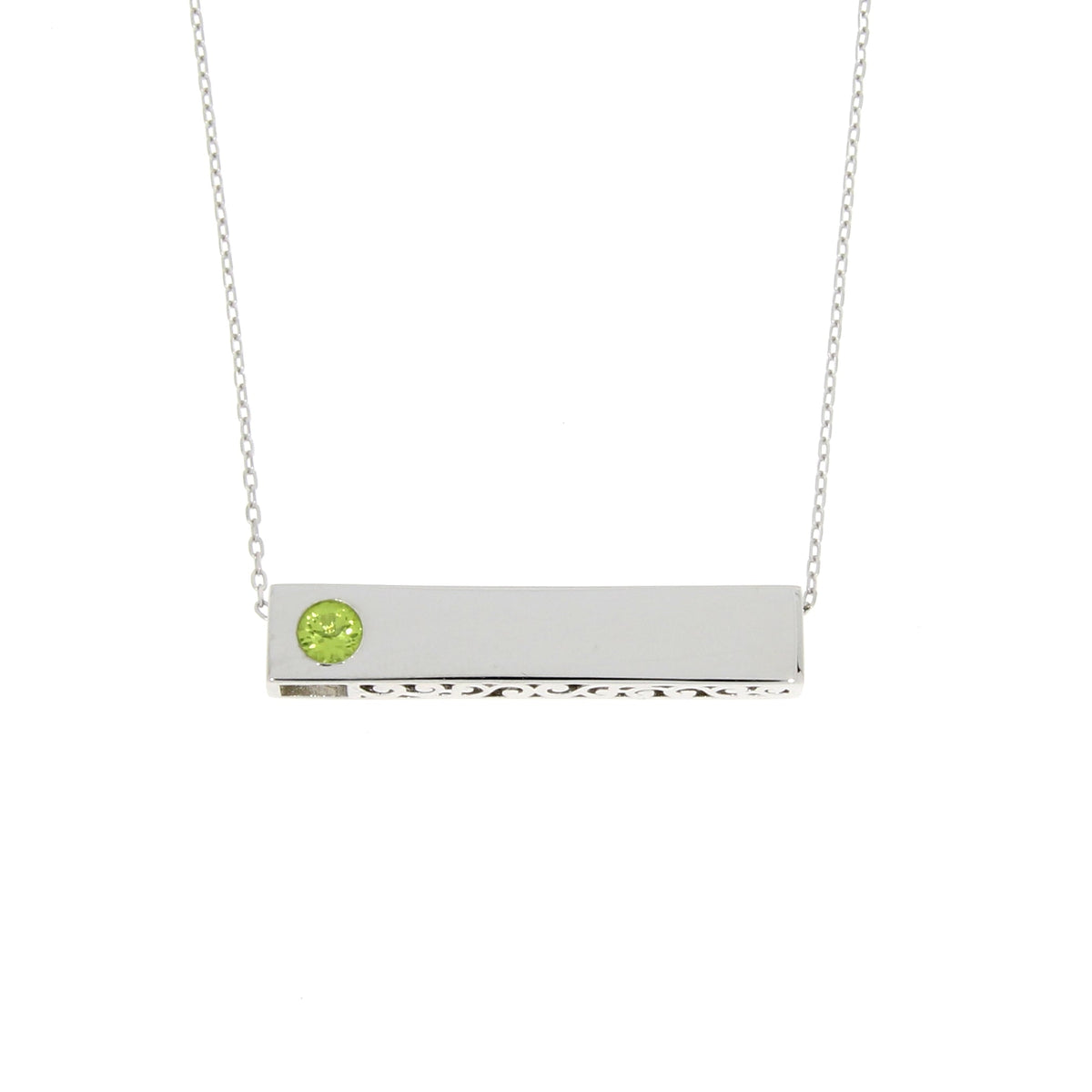 Colgantes de moda de peridoto auténtico de plata de ley