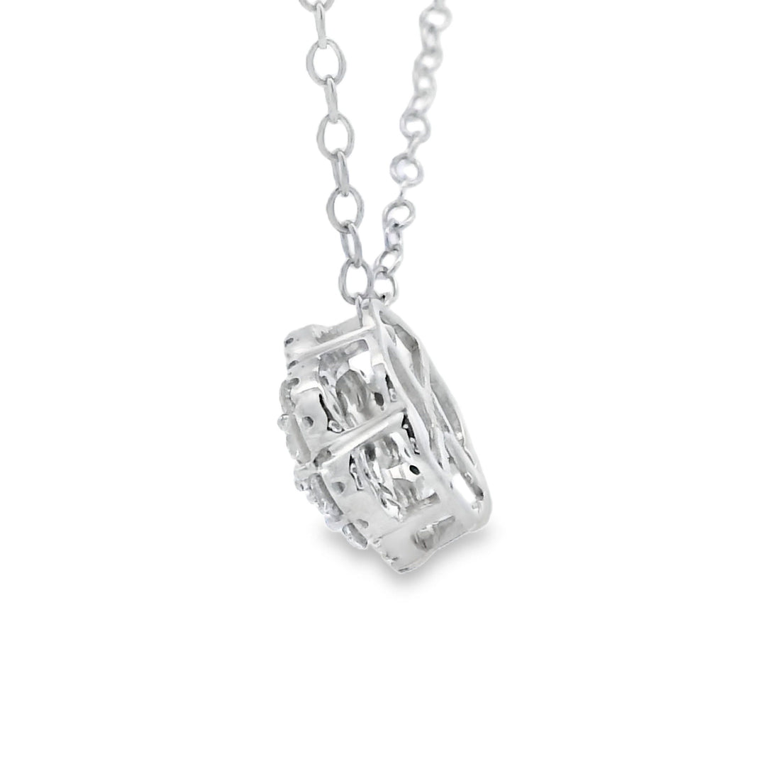 Natural .25ct Diamond Fashion Pendants 10KT White Gold
