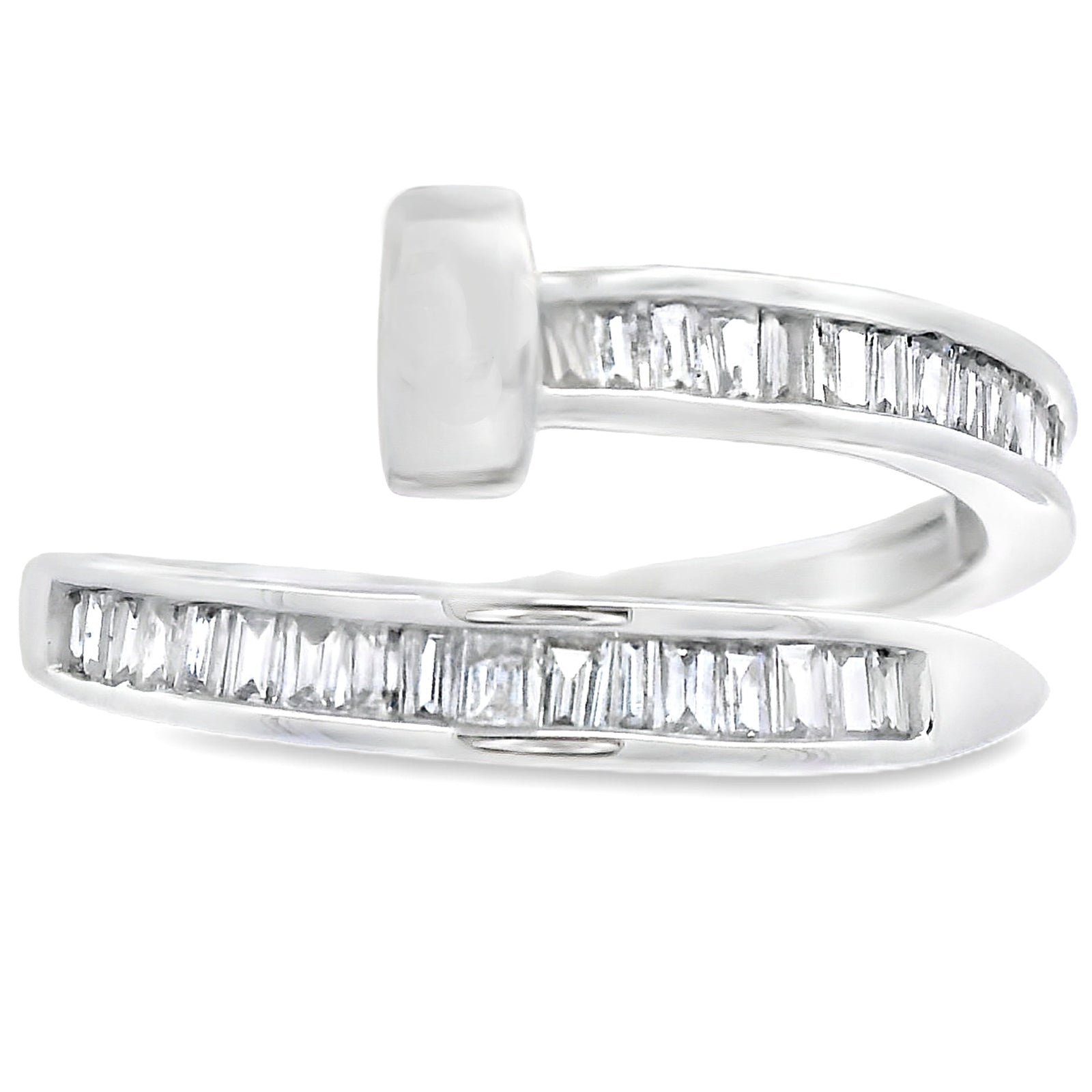 Natural .35ct Diamond Ring 14KT White Gold