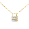 Natural .20ct Diamond Fashion Pendants 10KT Yellow Gold