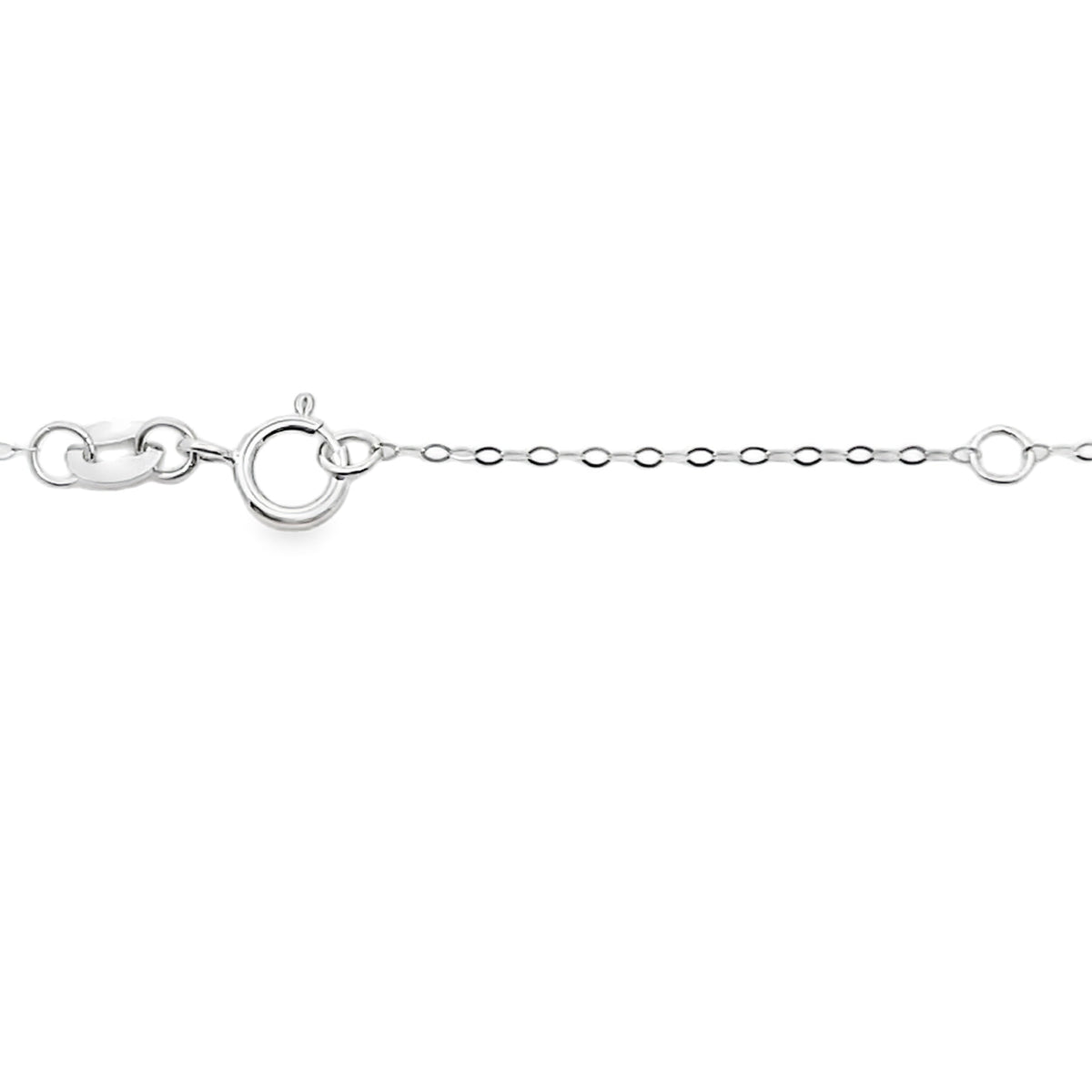 Colgantes de moda de zafiros y diamantes de oro blanco de 14kt