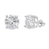 Natural 8.00ct Moissanite Stud Earrings Sterling Silver