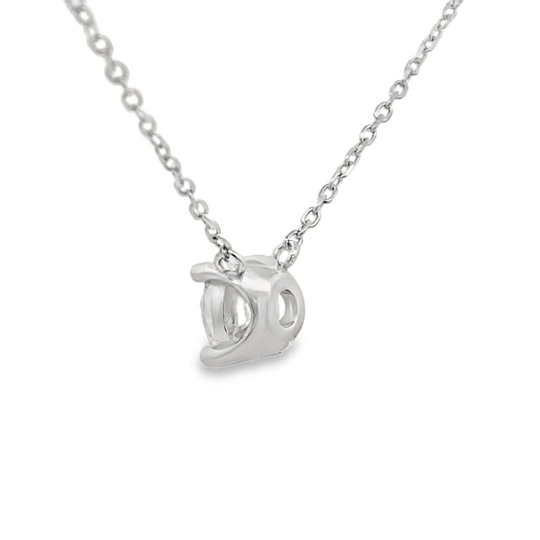 Colgante de Diamante Creado en Laboratorio de 1.00ct de Plata de Ley