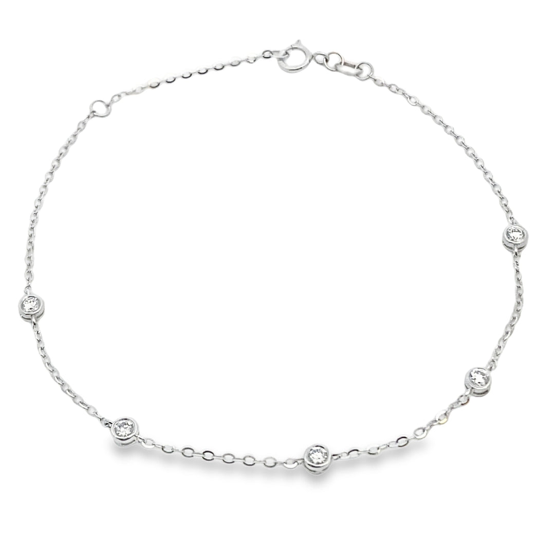 .38ct Lab Grown Diamond Bracelet 14KT White Gold