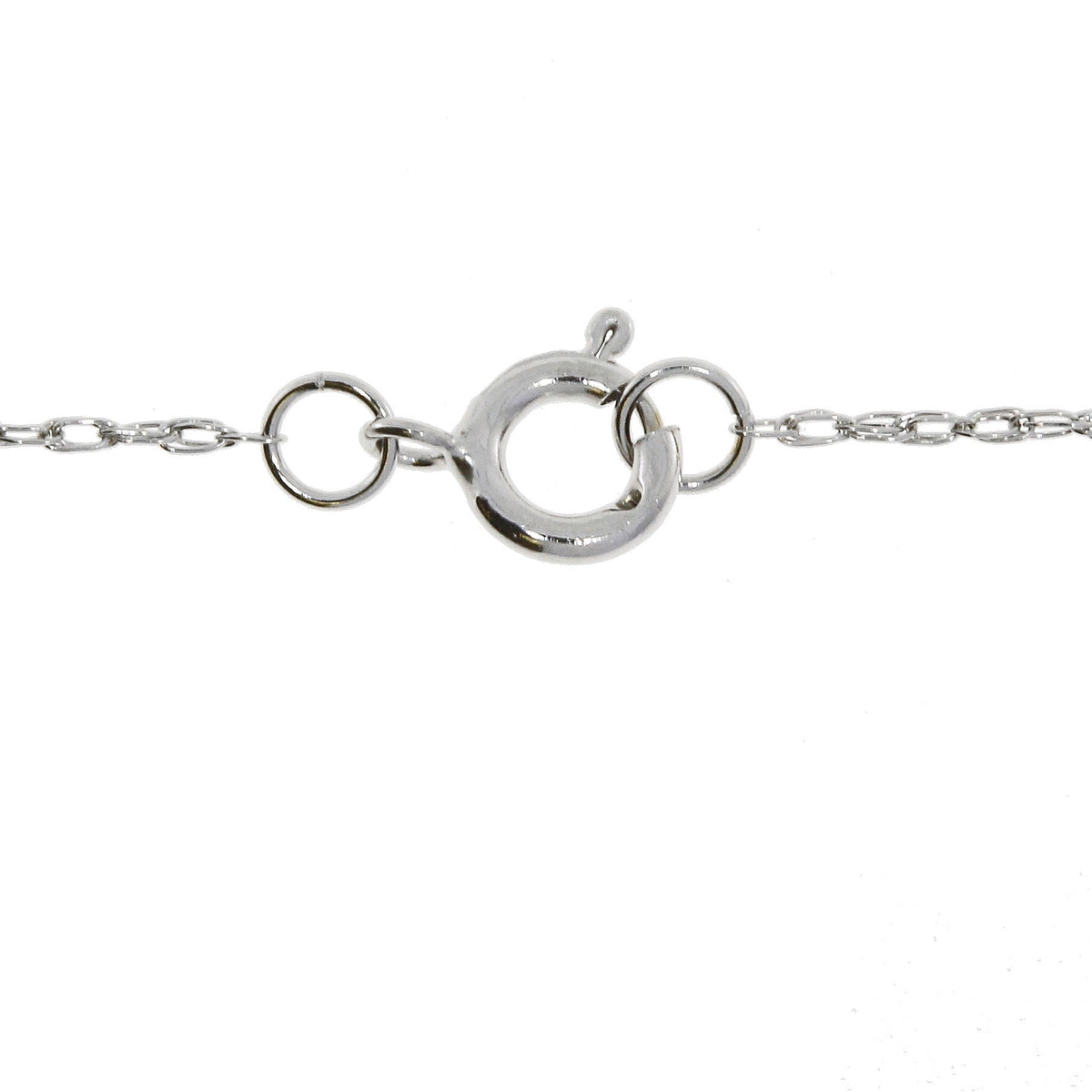Cadenas de mujer de oro blanco de 14 K