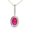 .61ct Ruby Diamond Fashion Pendants 10KT Yellow Gold