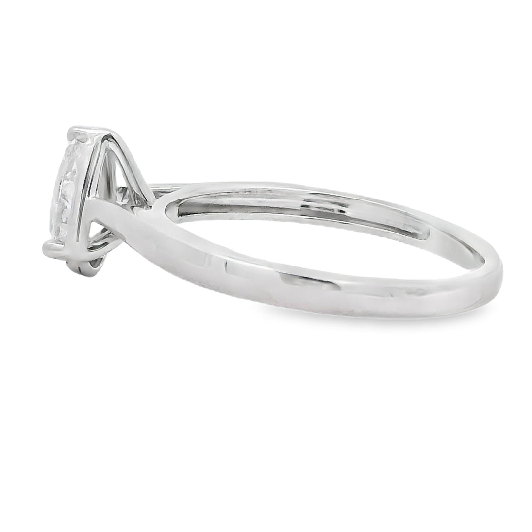 Natural .50ct Lab Grown Diamond  10KT White Gold