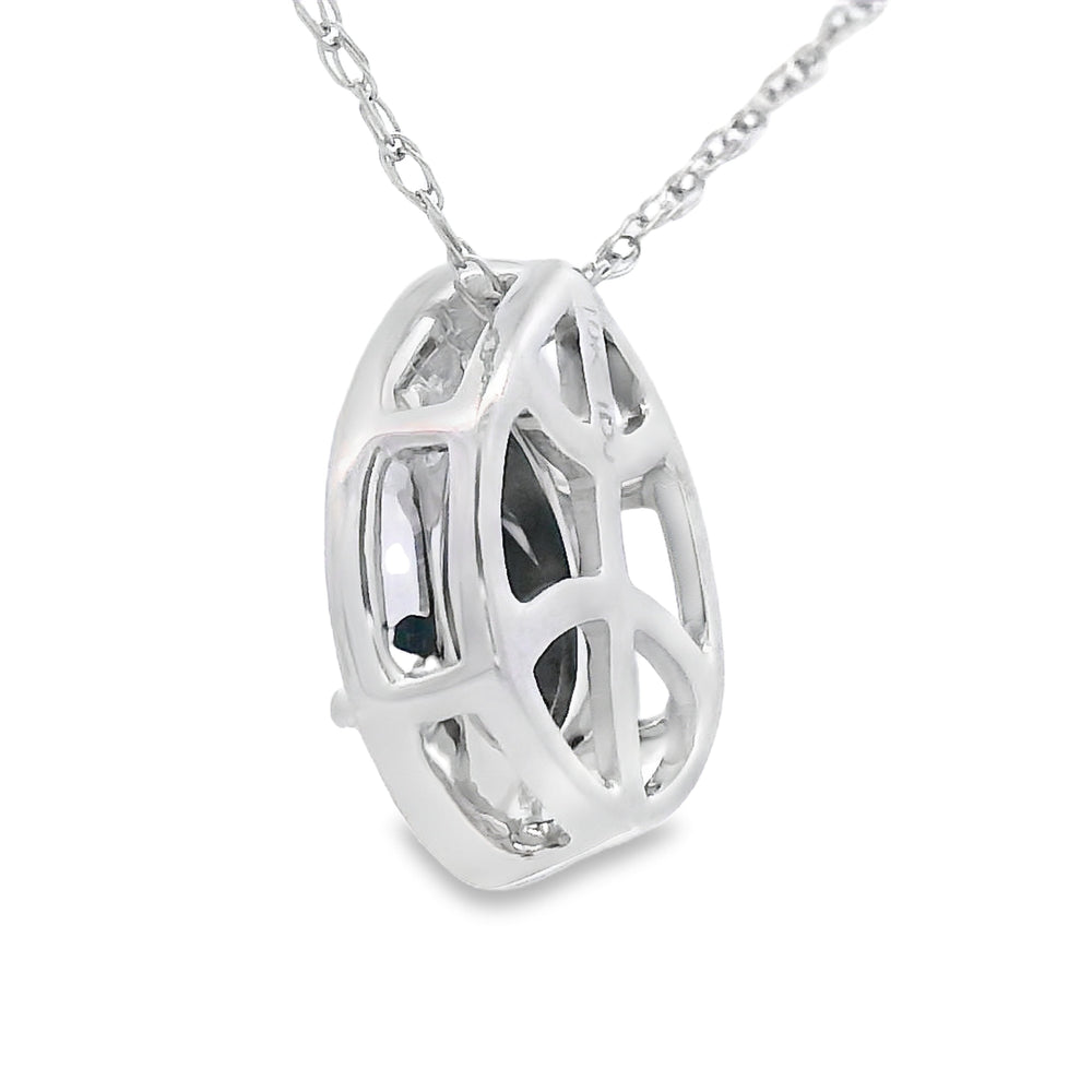 .03ct Onyx Diamond Fashion Pendants 10KT White Gold