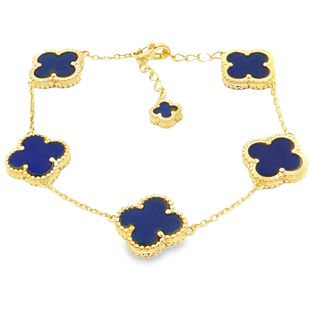 Pulsera Genuina de Lapislázuli de Plata Esterlina