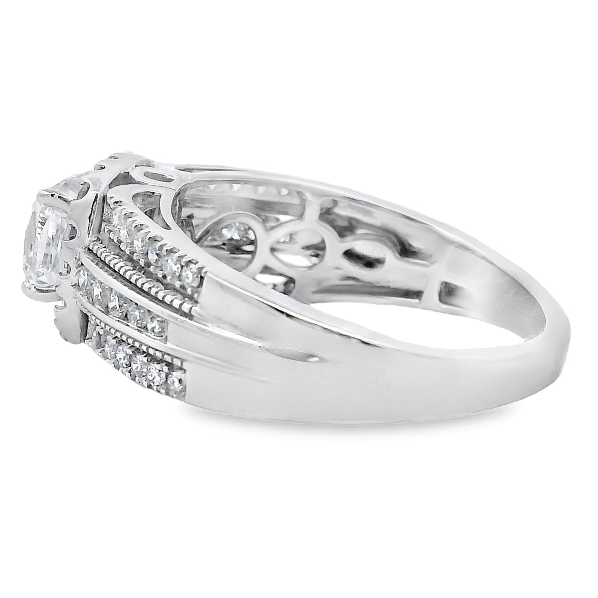1.53ct Lab Grown Diamond Eng Only 10KT White Gold