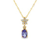 Tanzanite Diamond Fashion Pendants 14KT Yellow Gold