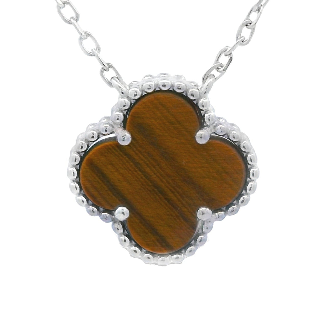 Genuine Tigereye Fashion Pendants Sterling Silver