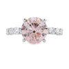 3.50ct Diamante Creado en Laboratorio Solo Anillo Oro Blanco de 14kt