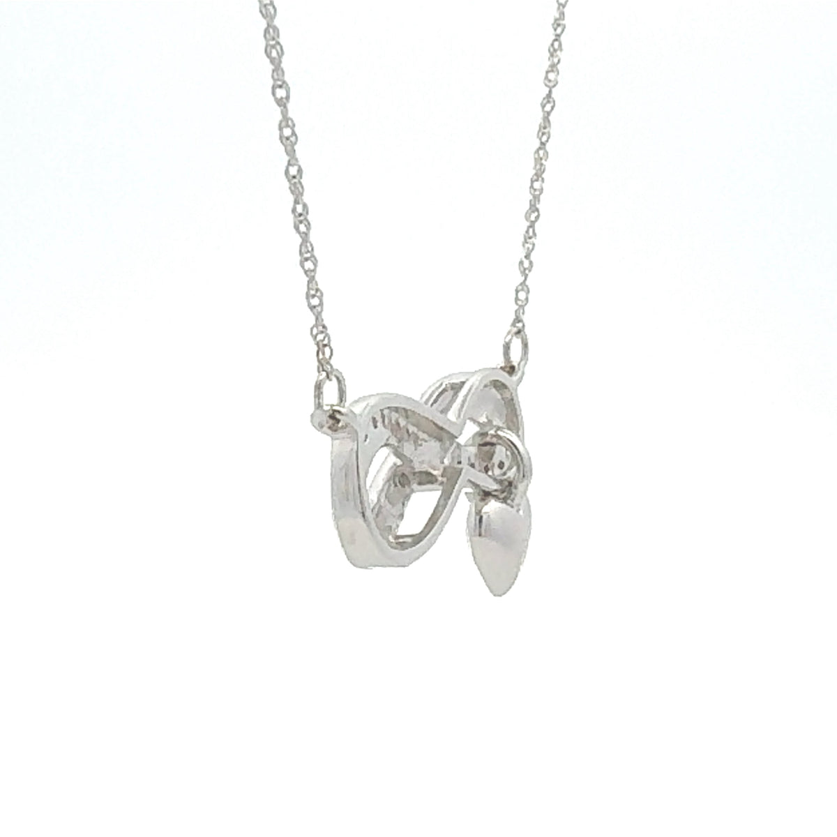 Colgantes de moda de plata de ley con diamantes naturales de 0,04 ct