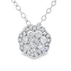 Natural .25ct Diamond Fashion Pendants 10KT White Gold