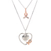 .02ct Diamond Heart Love Pendant Sterling Silver