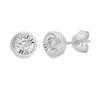 .25ct Lab Grown Diamond Stud Earrings Sterling Silver