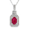 .66ct Ruby Diamond Fashion Pendants 10KT White Gold