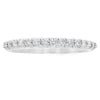 Natural .25ct Diamond Wedding Band Ring 14KT White Gold