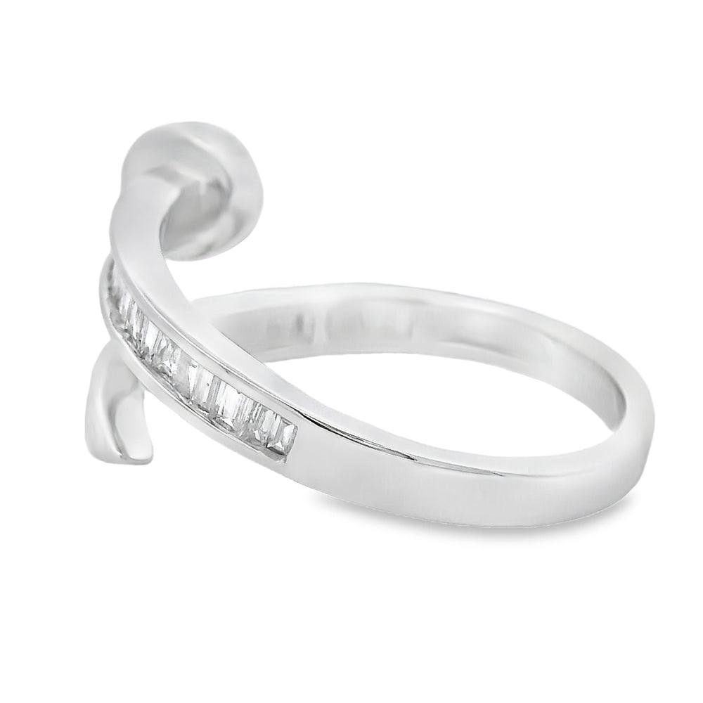 Natural .35ct Diamond Ring 14KT White Gold