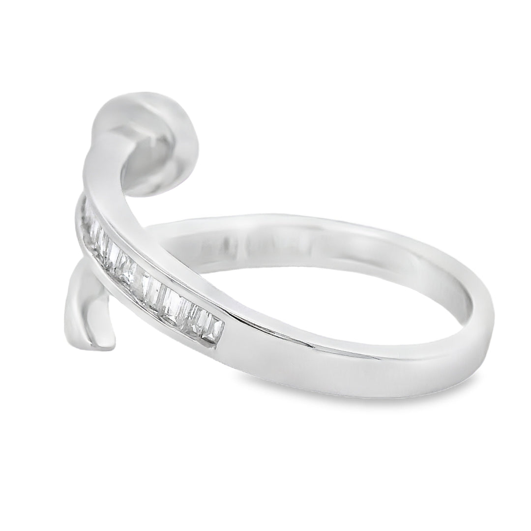 Natural .35ct Diamond Ring 14KT White Gold