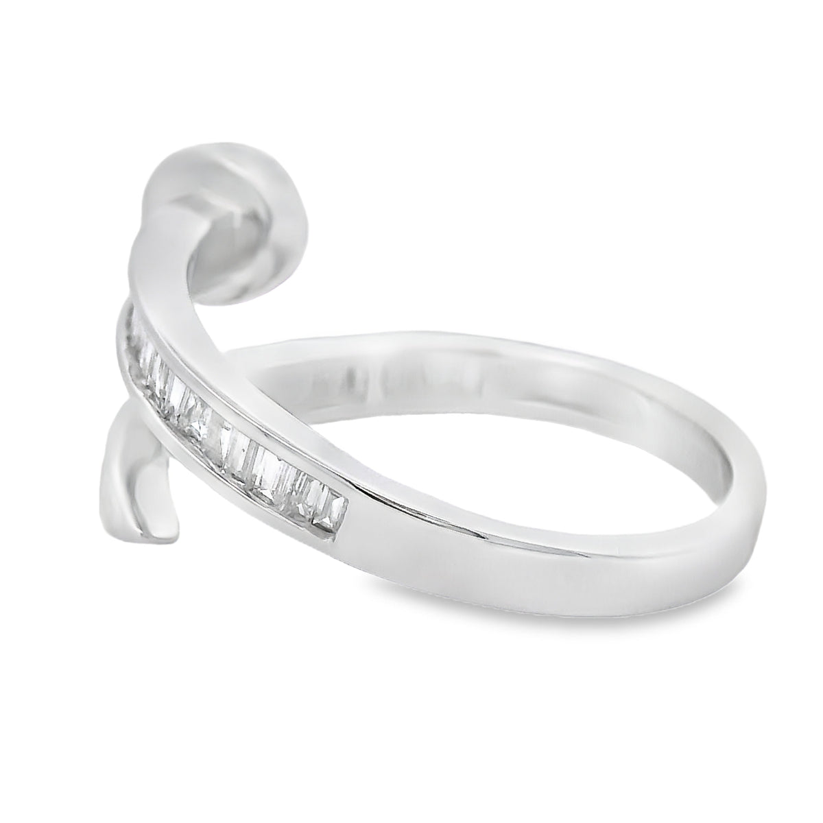 Natural .35ct Diamond Ring 14KT White Gold